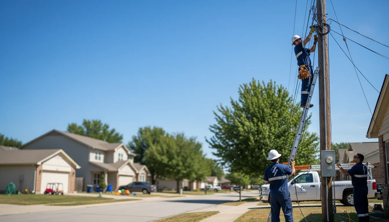 Residential electrician providing installation services in Perley, MN